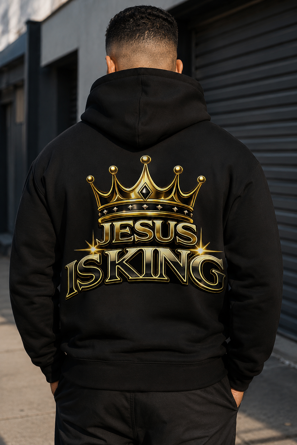JESUS IS KING (Black Hood)